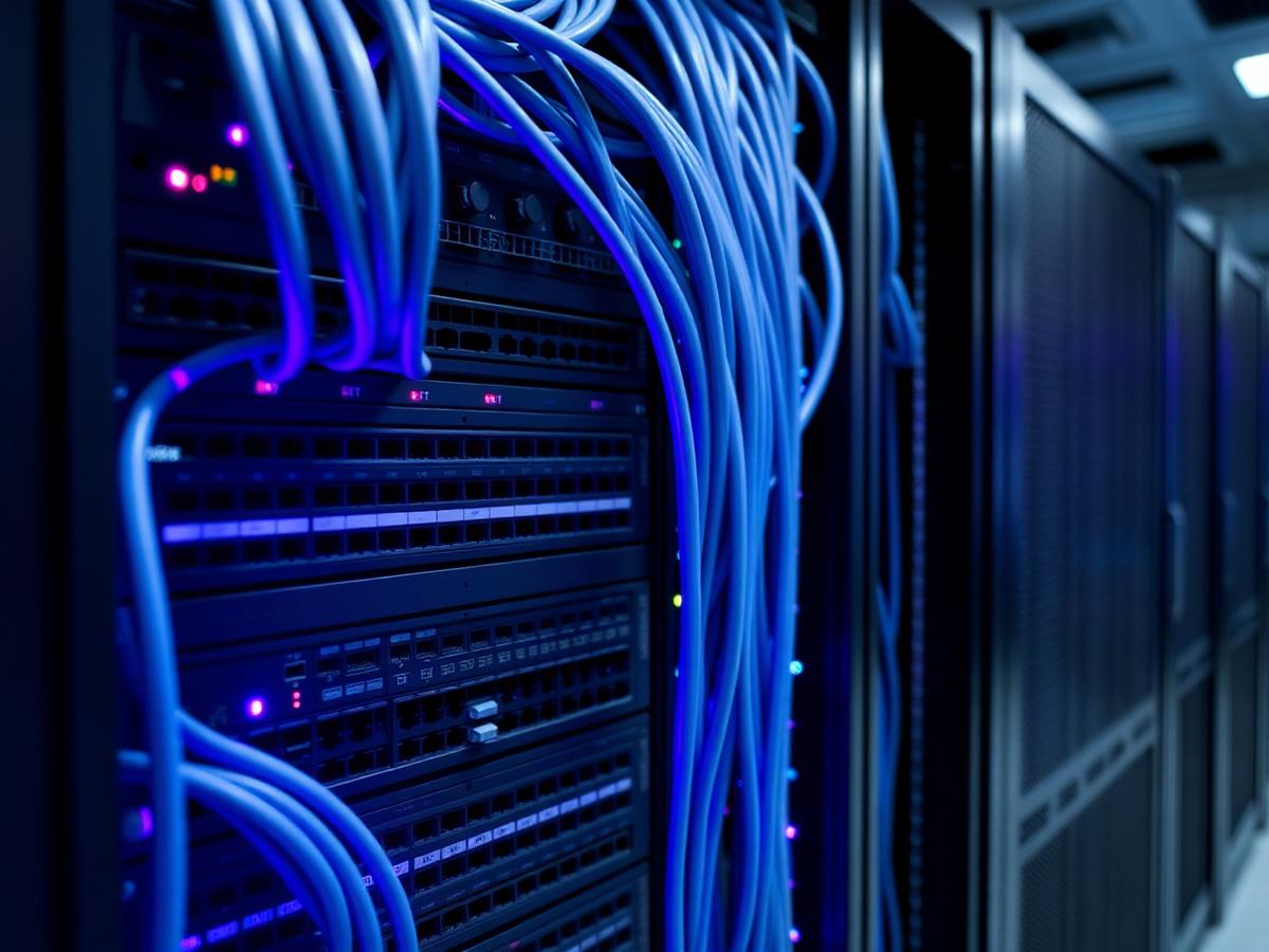 Office network rack setup